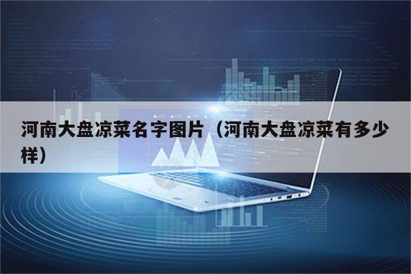河南大盘凉菜名字图片（河南大盘凉菜有多少样）