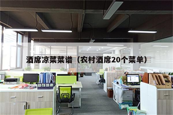 酒席凉菜菜谱（农村酒席20个菜单）