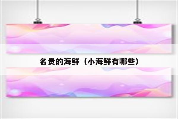 名贵的海鲜（小海鲜有哪些）