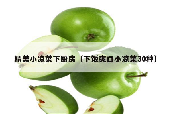 精美小凉菜下厨房（下饭爽口小凉菜30种）