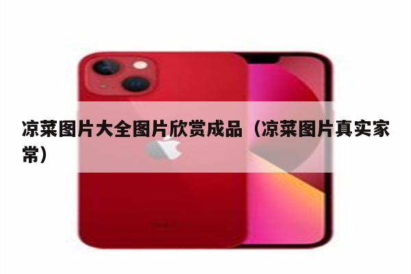 凉菜图片大全图片欣赏成品（凉菜图片真实家常）