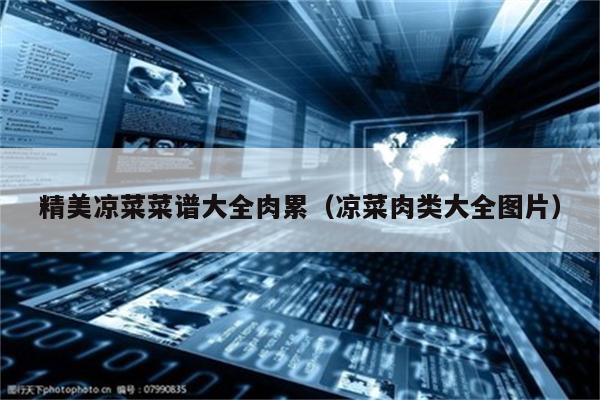 精美凉菜菜谱大全肉累（凉菜肉类大全图片）