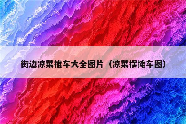 街边凉菜推车大全图片（凉菜摆摊车图）