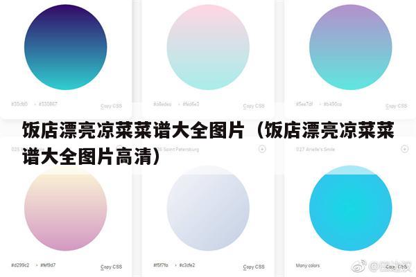 饭店漂亮凉菜菜谱大全图片(饭店漂亮凉菜菜谱大全图片高清)